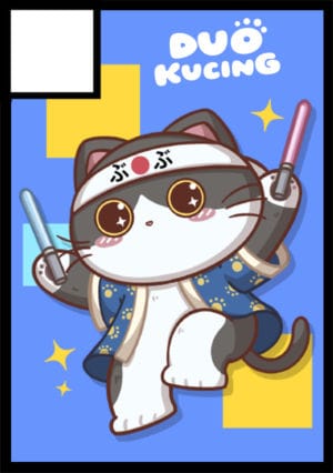 Duo Kucing circle cut